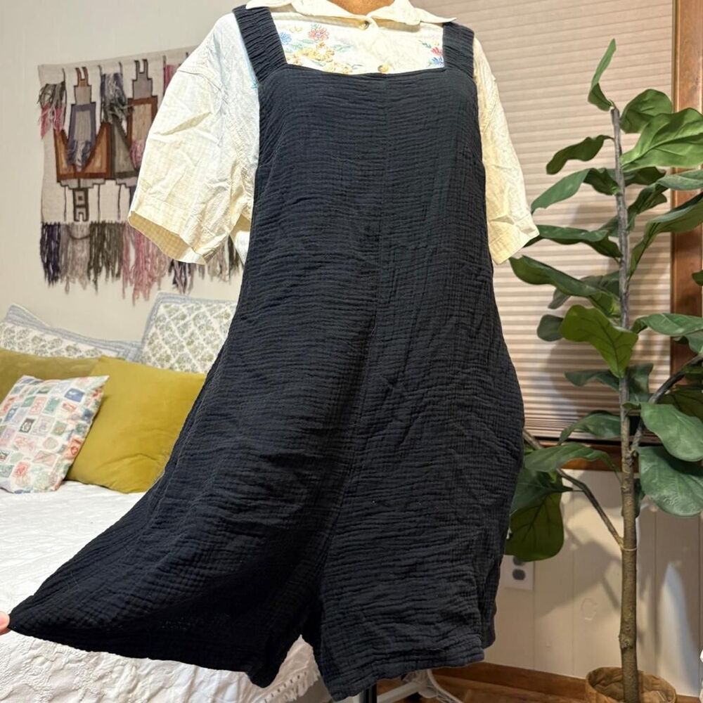 Boho Festival Cottage Whimsigoth 100% Cotton Overall Romper Lightweight Travel